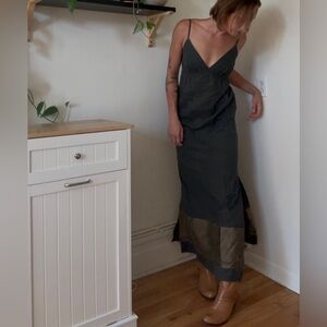 Y2K Guess by Marciano Linen Blend Maxi Dress (XS)